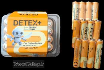 باطری نیم قلمی دیتکس 4 تایی مدل Detex Plus